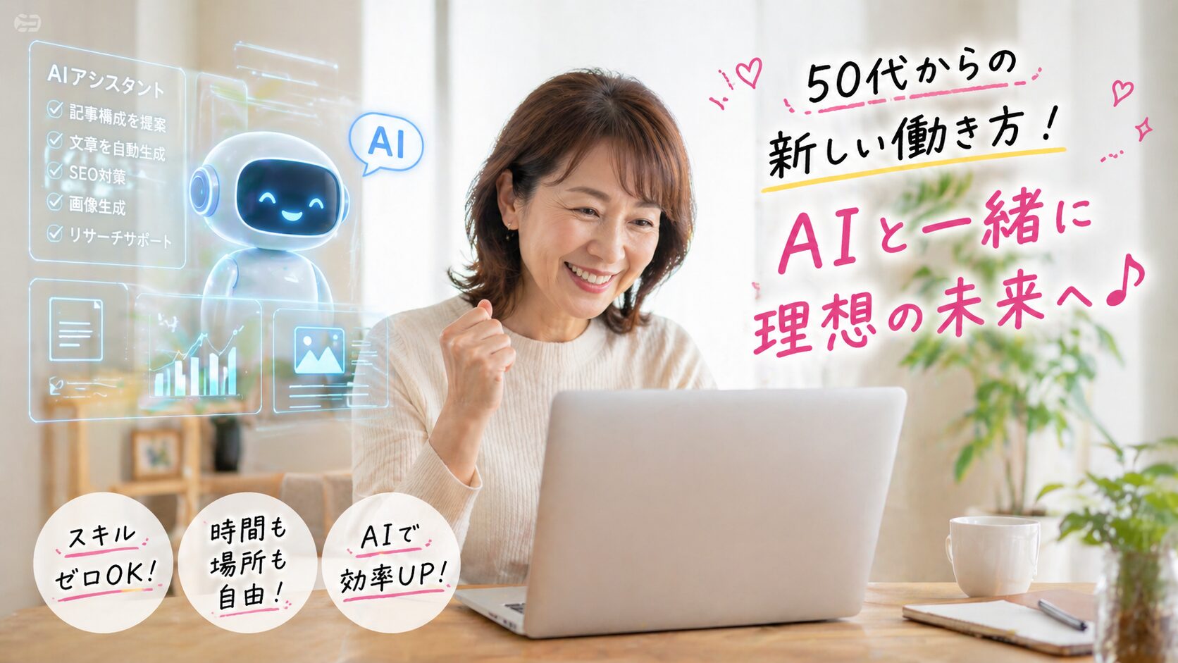 50代の中高年がAI副業。 アルファソートクリエイターで動画編集